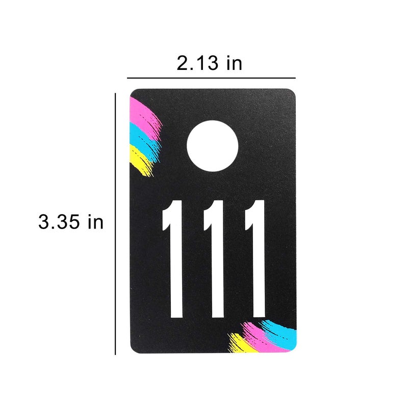 SUKIRA Live Sale Plastic Number Tags, Normal and Reverse Mirror Image Coat Room Checks for Facebook Live Sale, Reusable Lularoe Supplies, Hanger Cards for Clothes, 100 Consecutive Numbers, (101-200) - Image 3